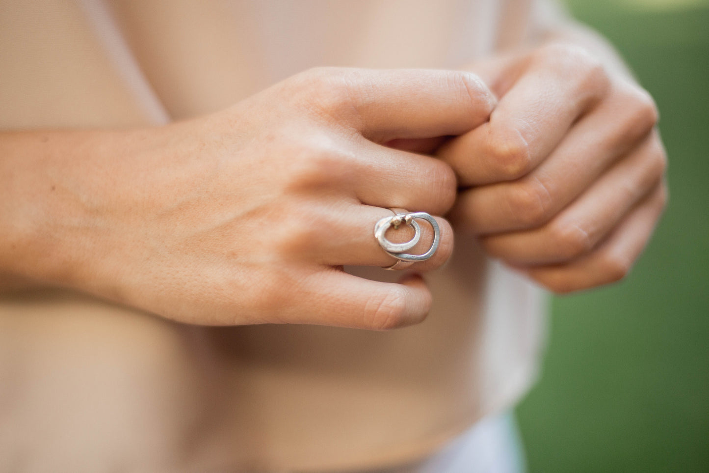 ANILLO PLATA Y ORO - URBAN RING
