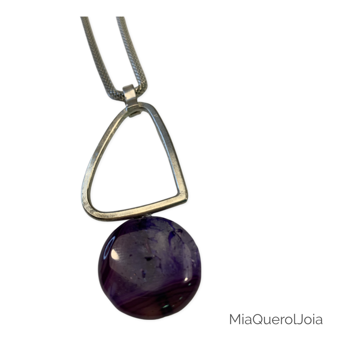 COLGANTE LILA Y PLATA - PURPLE BALANCE